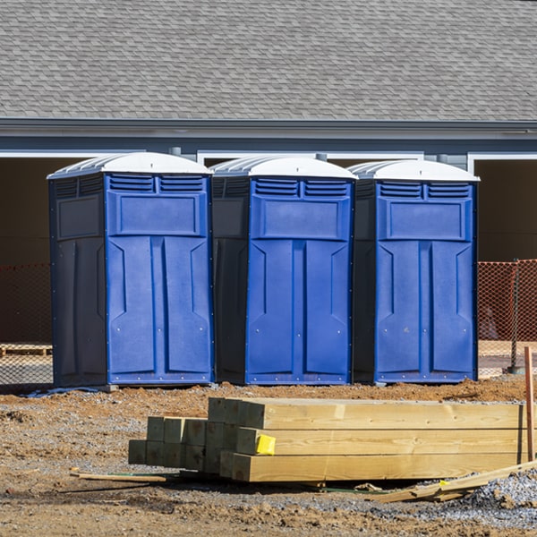 do you offer hand sanitizer dispensers inside the portable restrooms in Jericho VT